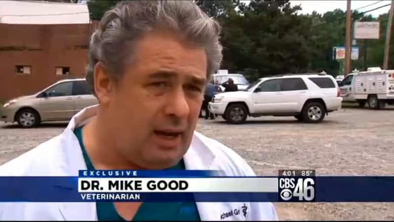 Dr Michael Good at Puppy Mill Raid