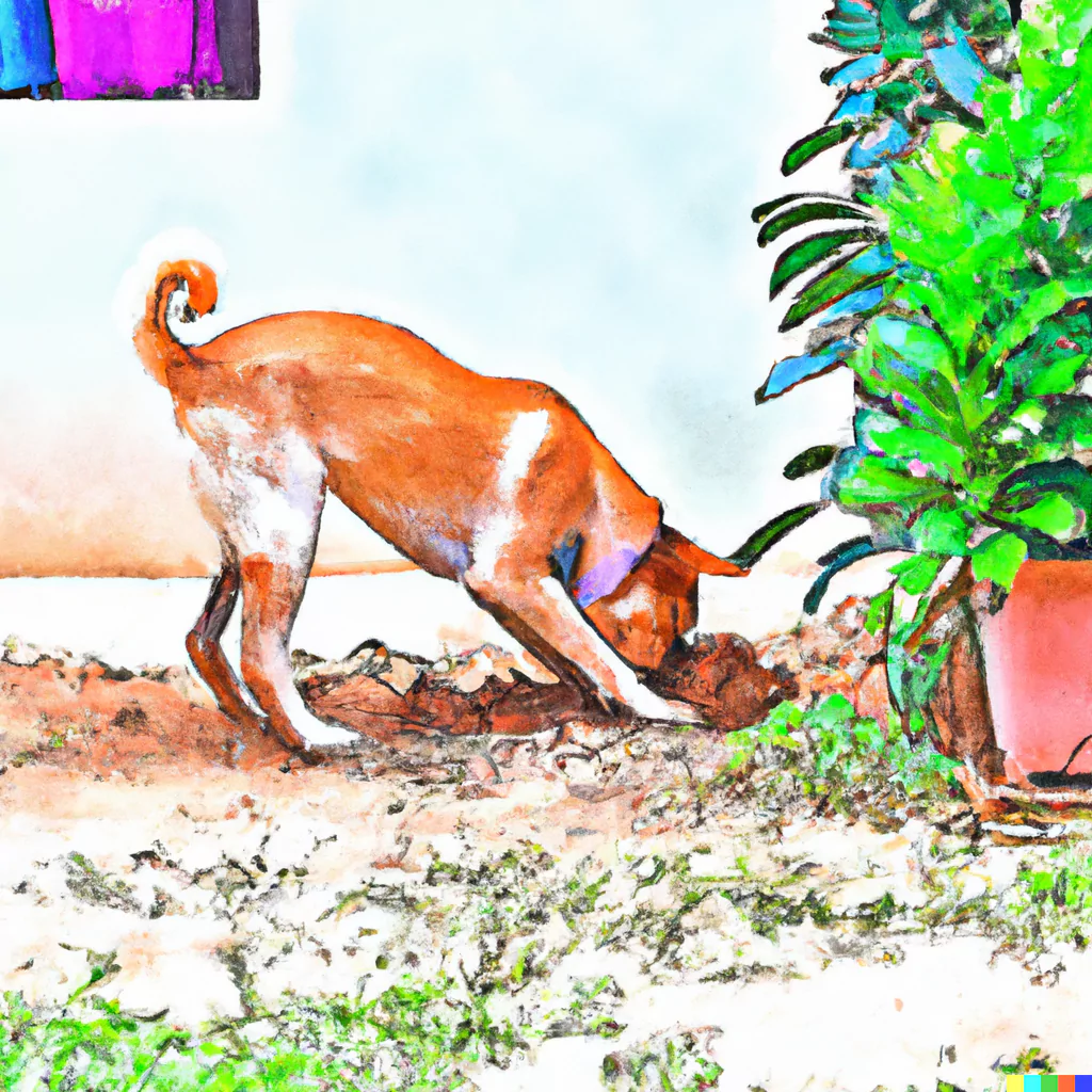 Why Do Dogs Poop in Different Ways? 1 a dog hiding its poop