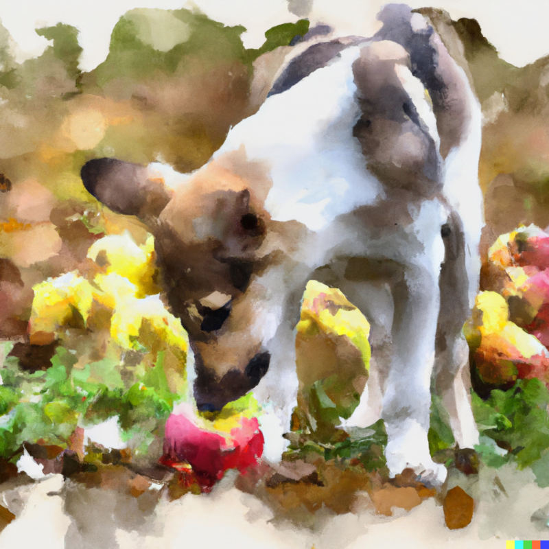 What if your dog has eaten an apple core?
