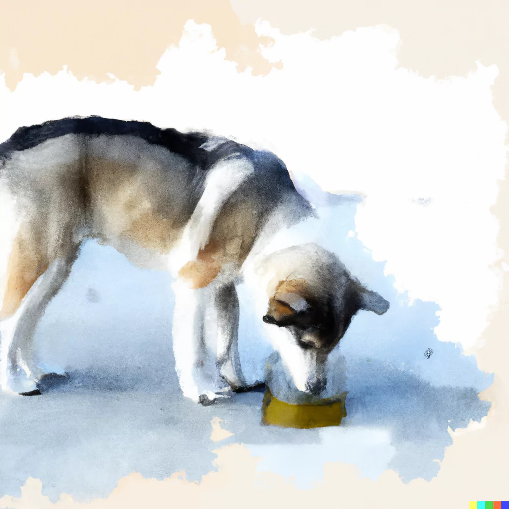 Protecting The Family Dog As The Flu Season Approaches… 2 a dog drinking water