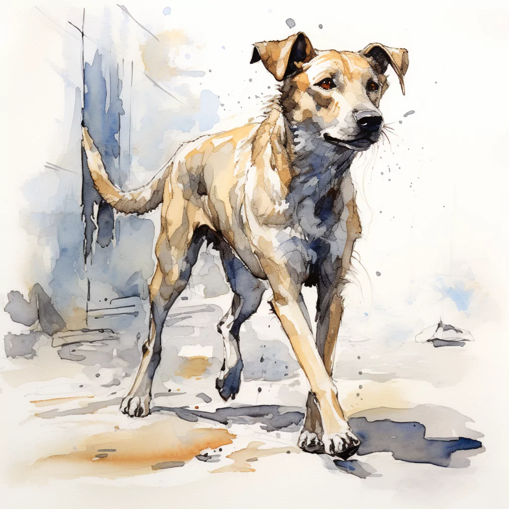 VAdrgvet a weak dog limping while walking loose watercolor sket 3df22627 c598 449b 980a 9f8925484a36.png