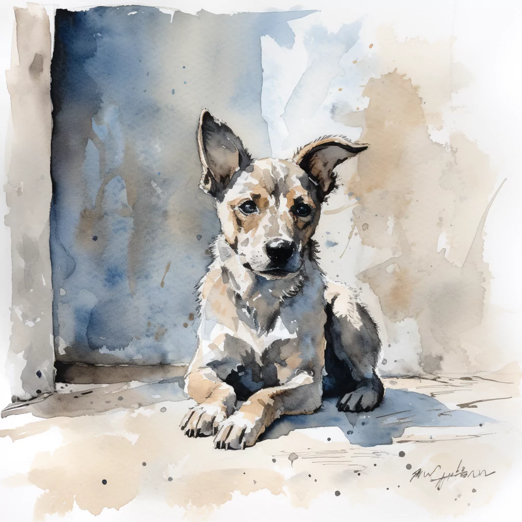 What Are Traumatic Injuries In Dogs? 2 VAdrgvet a weak dog sitting on the floor loose watercolor sketc 1f84f0ed 78c9 4c8a 81f1 dbc4f6999ce0.png