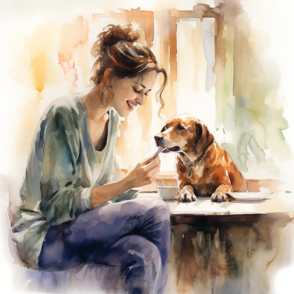 What Are Oral Masses in Dogs? 1 VAdrgvet a woman brushing her dogs teeth loose watercolor sketc 20c6b23c d88d 4771 a24e fb3a5e525010.png