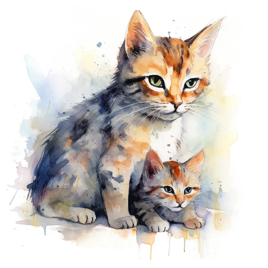 What is Feline Leukemia Virus (FeLV)? 2 vadrgvet a mother cat caring to its kitten loose watercolor ske a0346384 9929 4edb 883c bc32d83ed746.png
