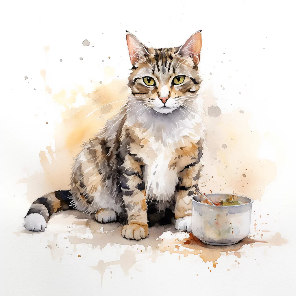 How To Care For A Senior Cat 2 vadrgvet a senior cat with cat food next to it loose watercolor a626192d 13a7 49d9 938e a4d5da2ea52a.png