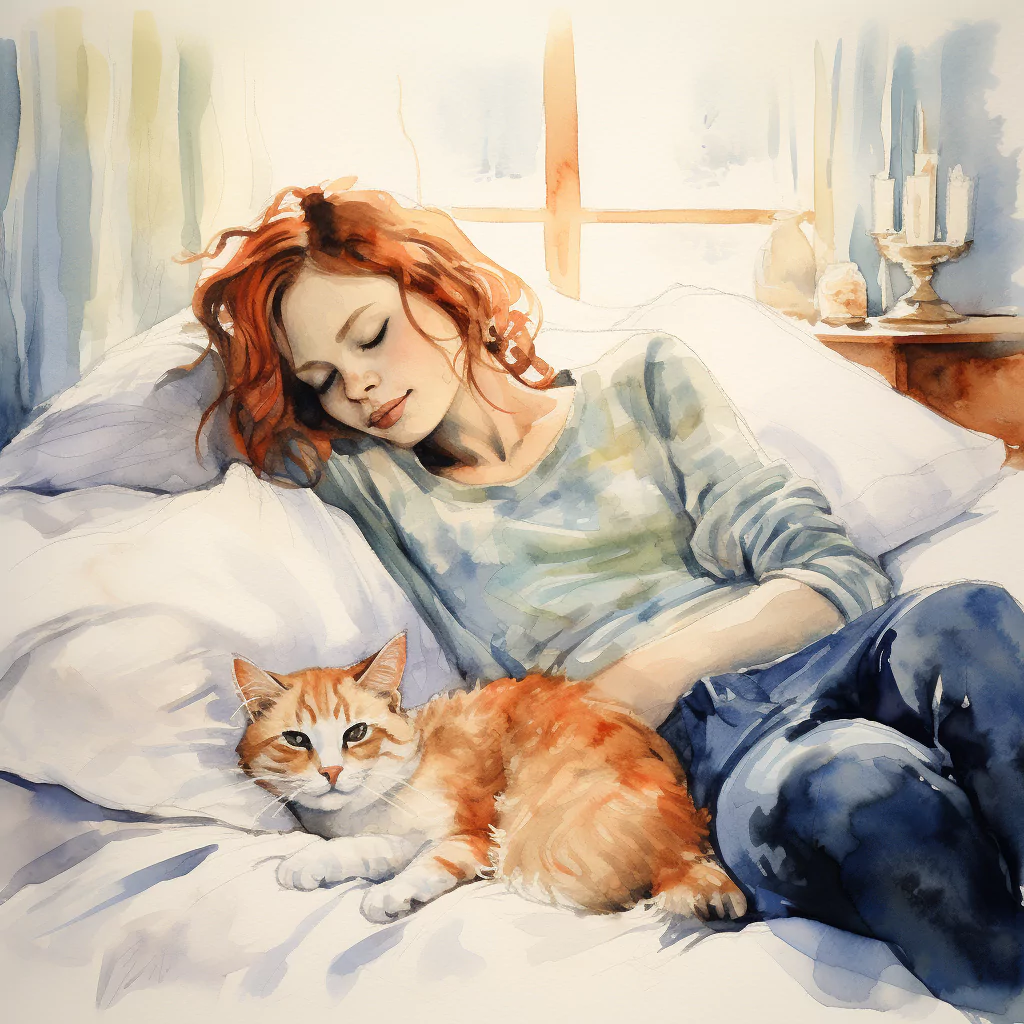 What is Feline Leukemia Virus (FeLV)? 3 vadrgvet a woman petting a cat sleeping on the bed loose waterc 1e390513 8777 4280 815b 655b3bdac378.png