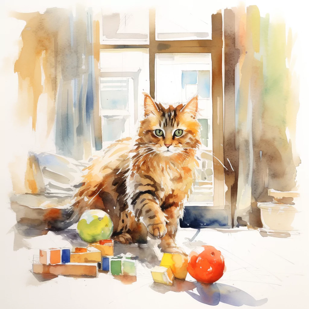 What are Intestinal Foreign Bodies in Cats? 1 vadrgvet an adult cat playing with some toys in the living room 140071b6 a6ca 4bac 818d be4831ff1580.png