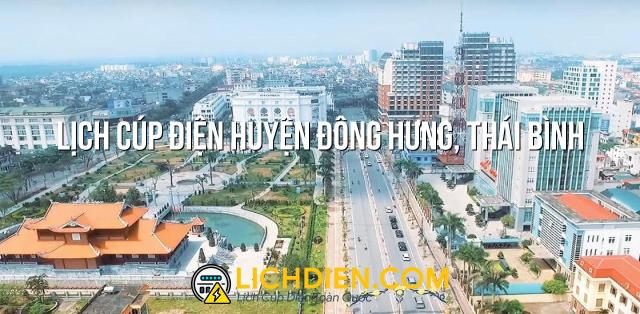 Lịch cúp điện Huyện Đông Hưng, Thái Bình