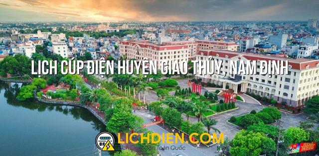 Lịch cúp điện Huyện Giao Thủy, Nam Định