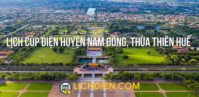 Lịch cúp điện Huyện Nam Đông, Thừa Thiên Huế