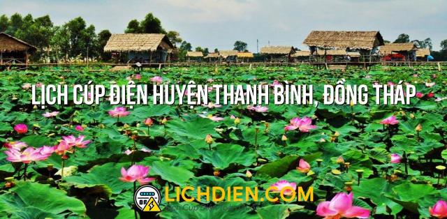 Lịch cúp điện Huyện Thanh Bình, Đồng Tháp