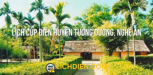 Lịch cúp điện Huyện Tương Dương, Nghệ An