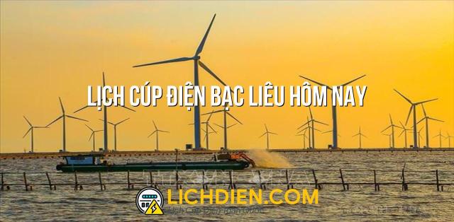 Lịch cúp điện Bạc Liêu hôm nay - 25/12/2024