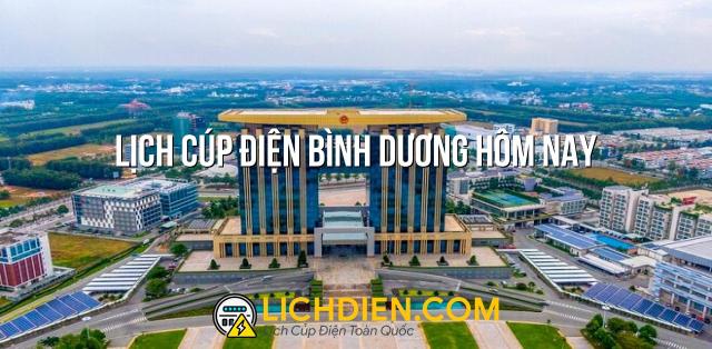 Lịch cúp điện Bình Dương hôm nay - 25/12/2024