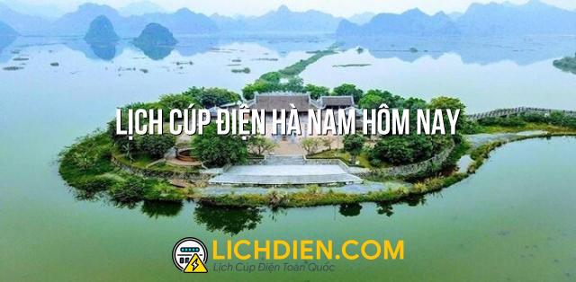 Lịch cúp điện Hà Nam hôm nay - 25/12/2024