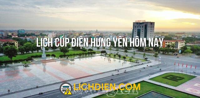 Lịch cúp điện Hưng Yên hôm nay - 25/12/2024