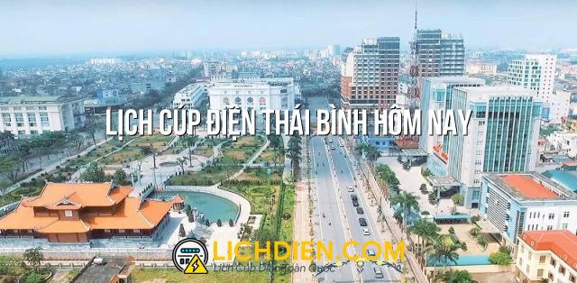 Lịch cúp điện Thái Bình hôm nay - 25/12/2024