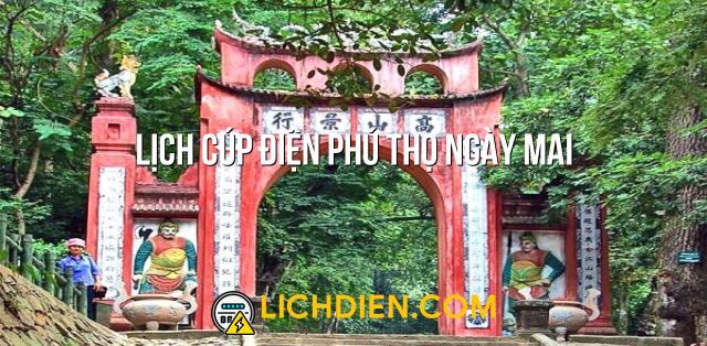 Lịch cúp điện Phú Thọ ngày mai - 26/12/2024