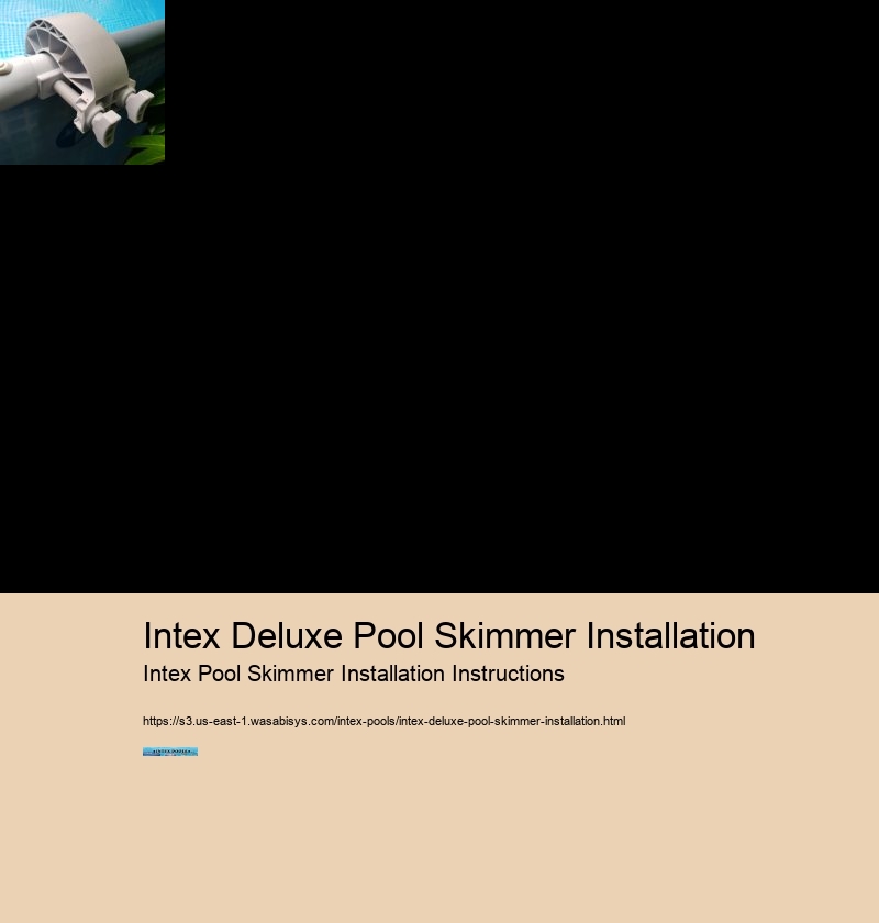 Intex Deluxe Pool Skimmer Installation