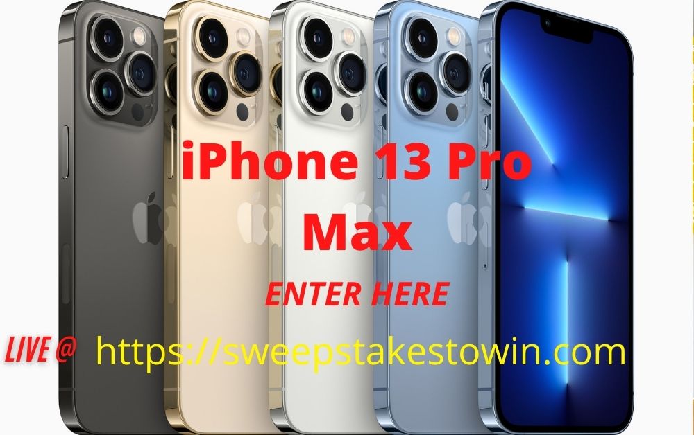 iphone 13 pro max giveaway 2022	