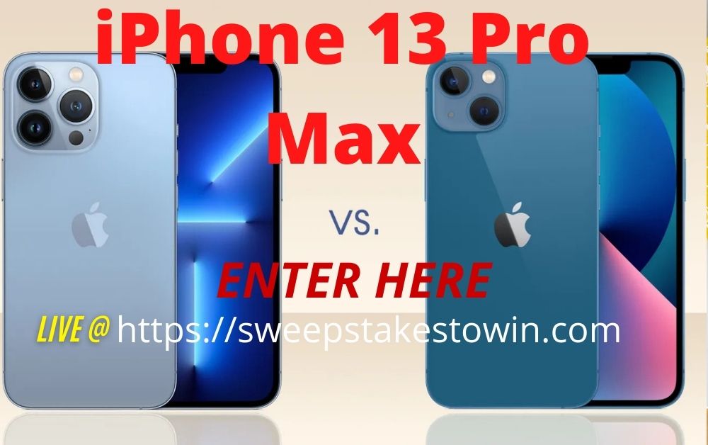 iphone 13 pro max giveaway without human verification