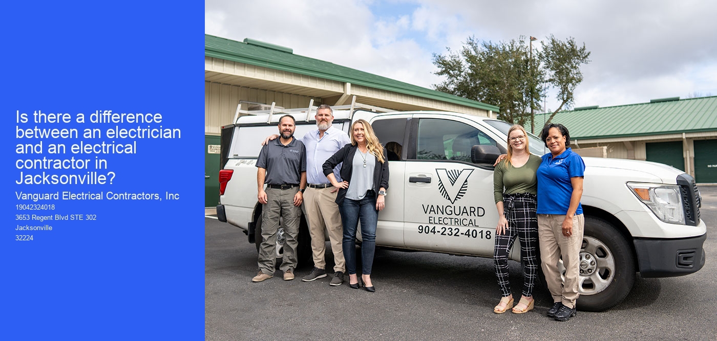 Is there a difference between an electrician and an electrical contractor in Jacksonville?