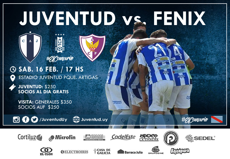 Juventud recibe a Fénix el sábado en el Estadio Juventud - Club Atlético  Juventud - Sitio Oficial - Uruguay