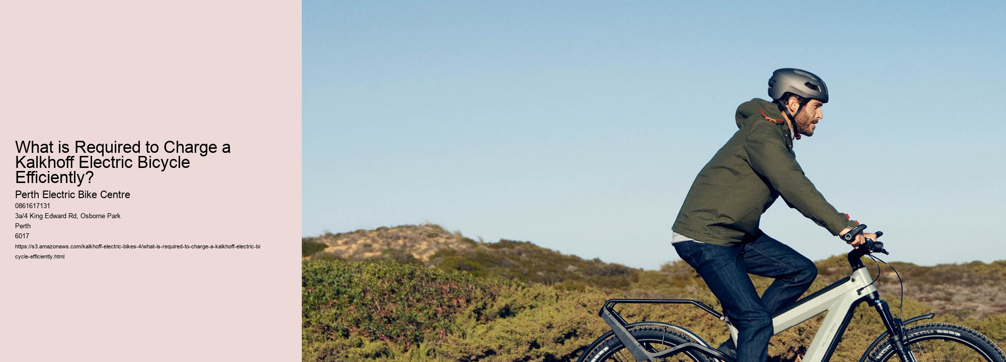 What is Required to Charge a Kalkhoff Electric Bicycle Efficiently? 