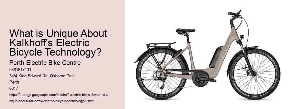 What is Unique About Kalkhoff's Electric Bicycle Technology?