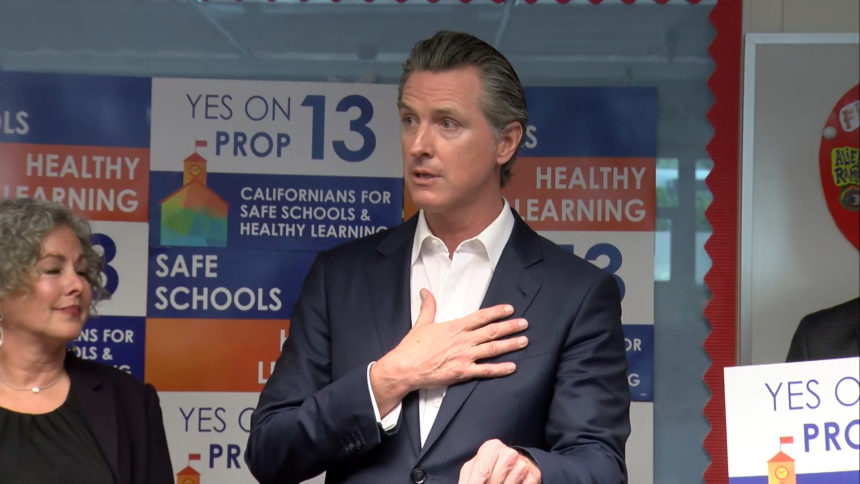GOVENOR GAVIN NEWSOM IN PALM SPRINGS