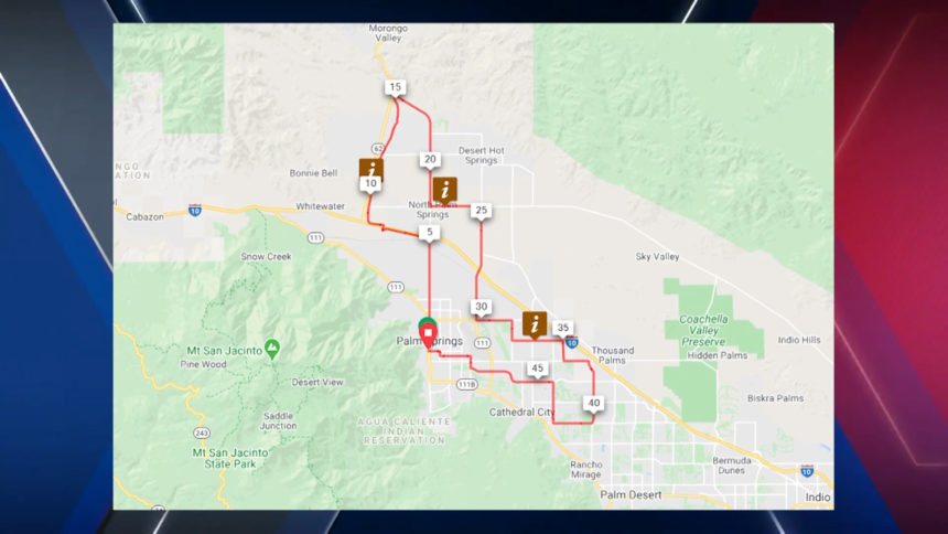 tour de palm springs map