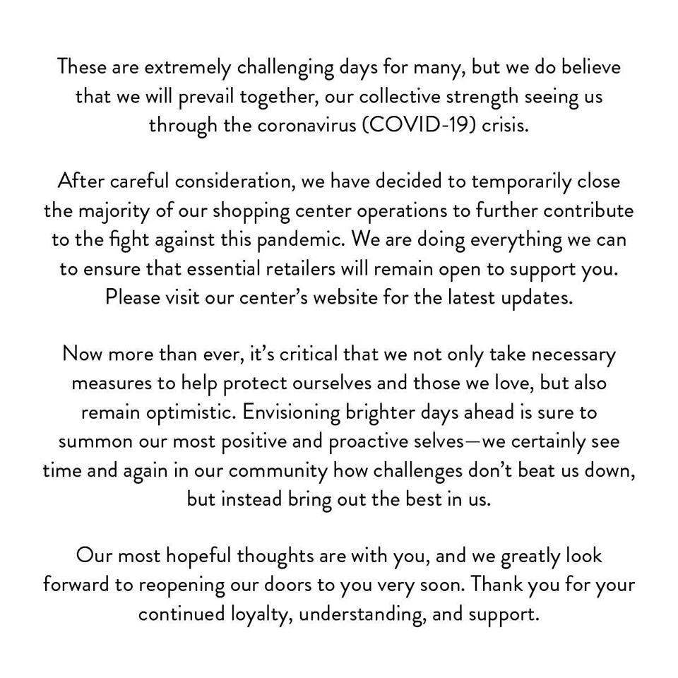 Most Shops At Westfield Mall Now Closing For Coronavirus Kesq