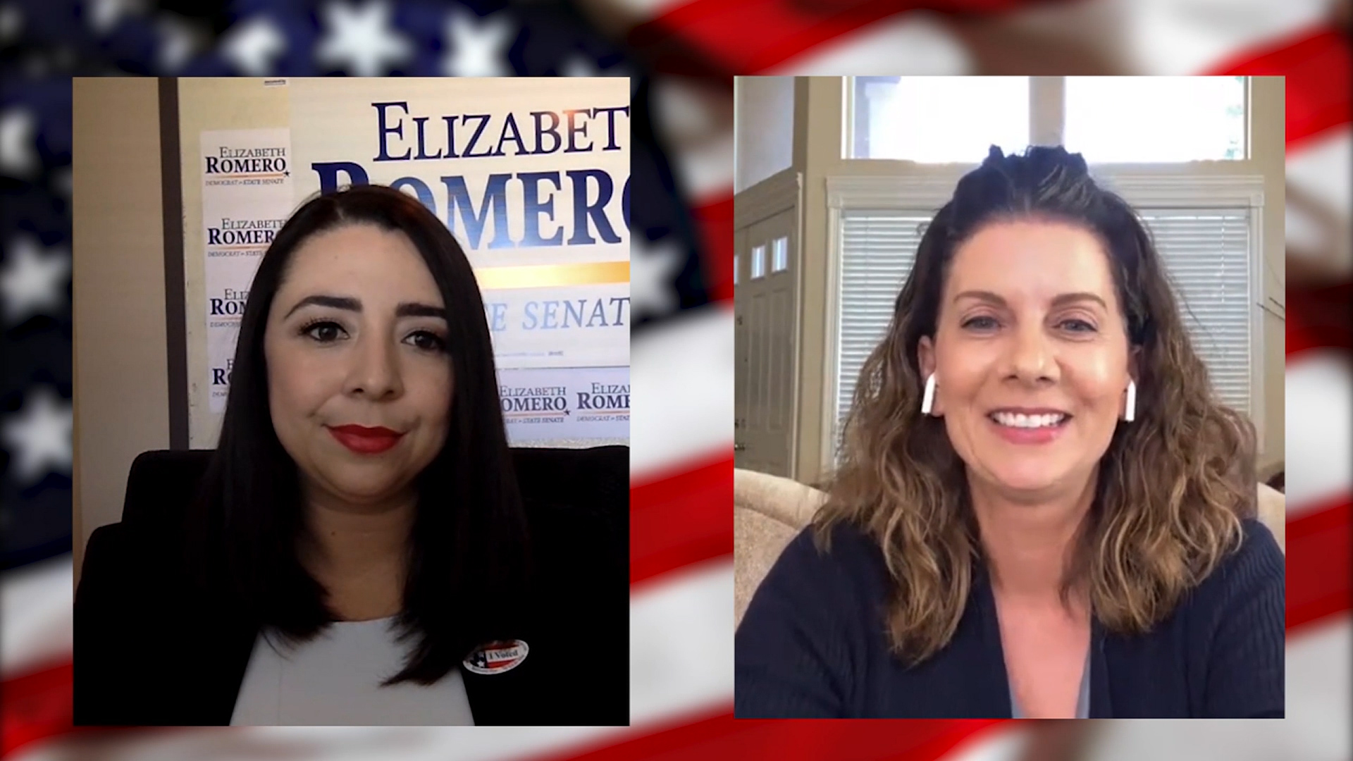 Elizabeth Romero congratulates Melissa Melendez on her victory - KESQ