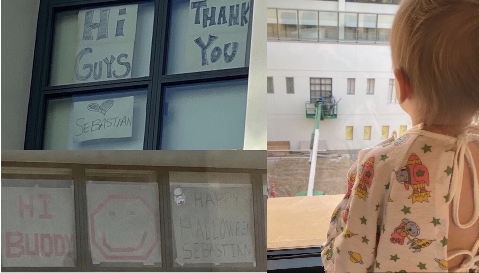 Construction Workers Surprise Child In Hospital On Halloween