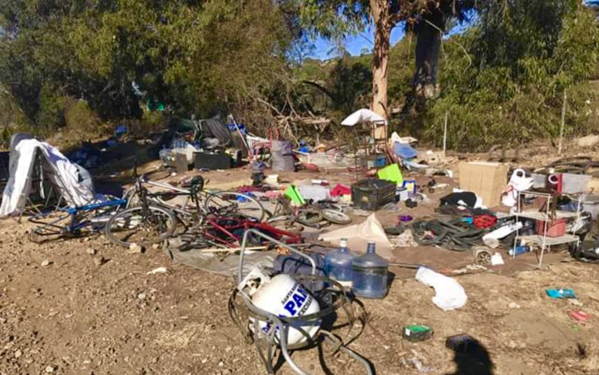 Homeless camp Los Patos