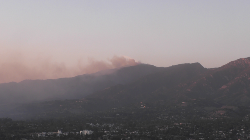 fire in hills santa barbara