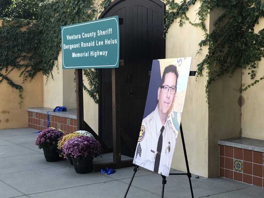 Ron Helus Highway memorial sign