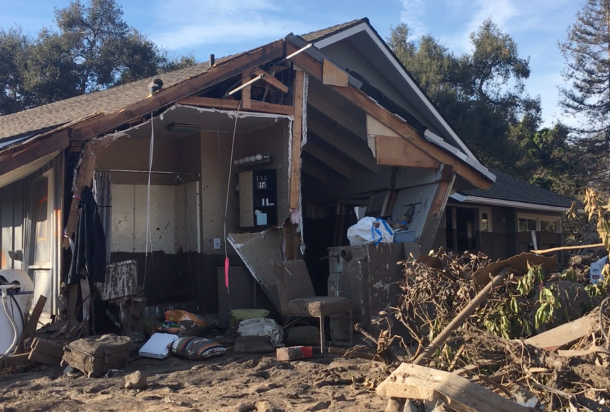 Damaged house 2018 Montecito mudflow