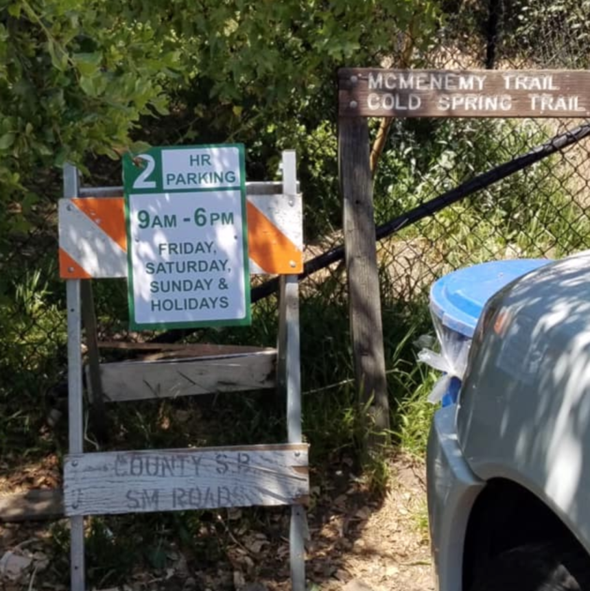Parking signs