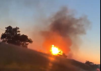 fire gaviota us 101 brush fire