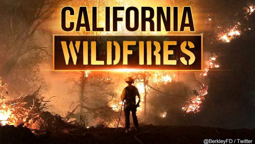 California wildfire graphic