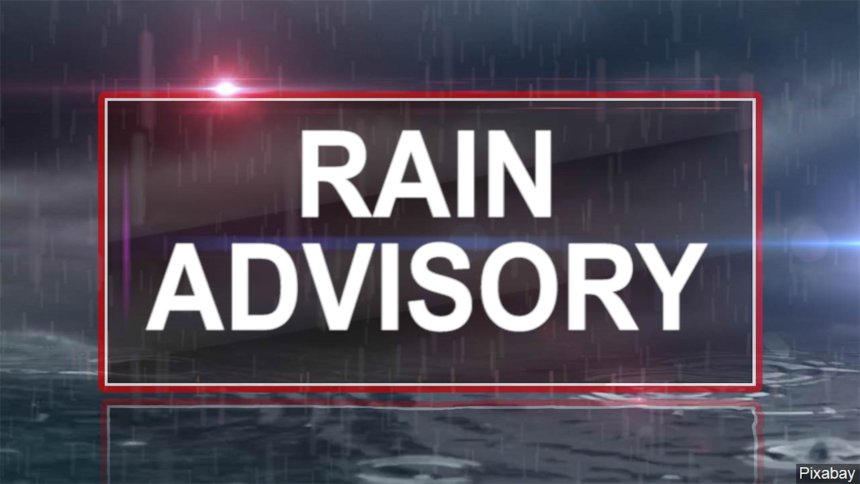 RAIN ADVISORY GRAPHIC