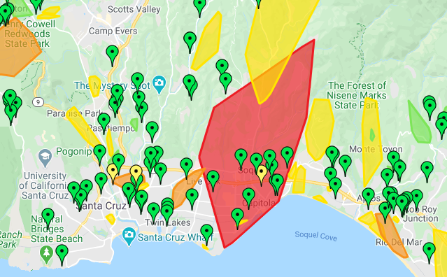 Widespread power outages across Santa Cruz County - KION546