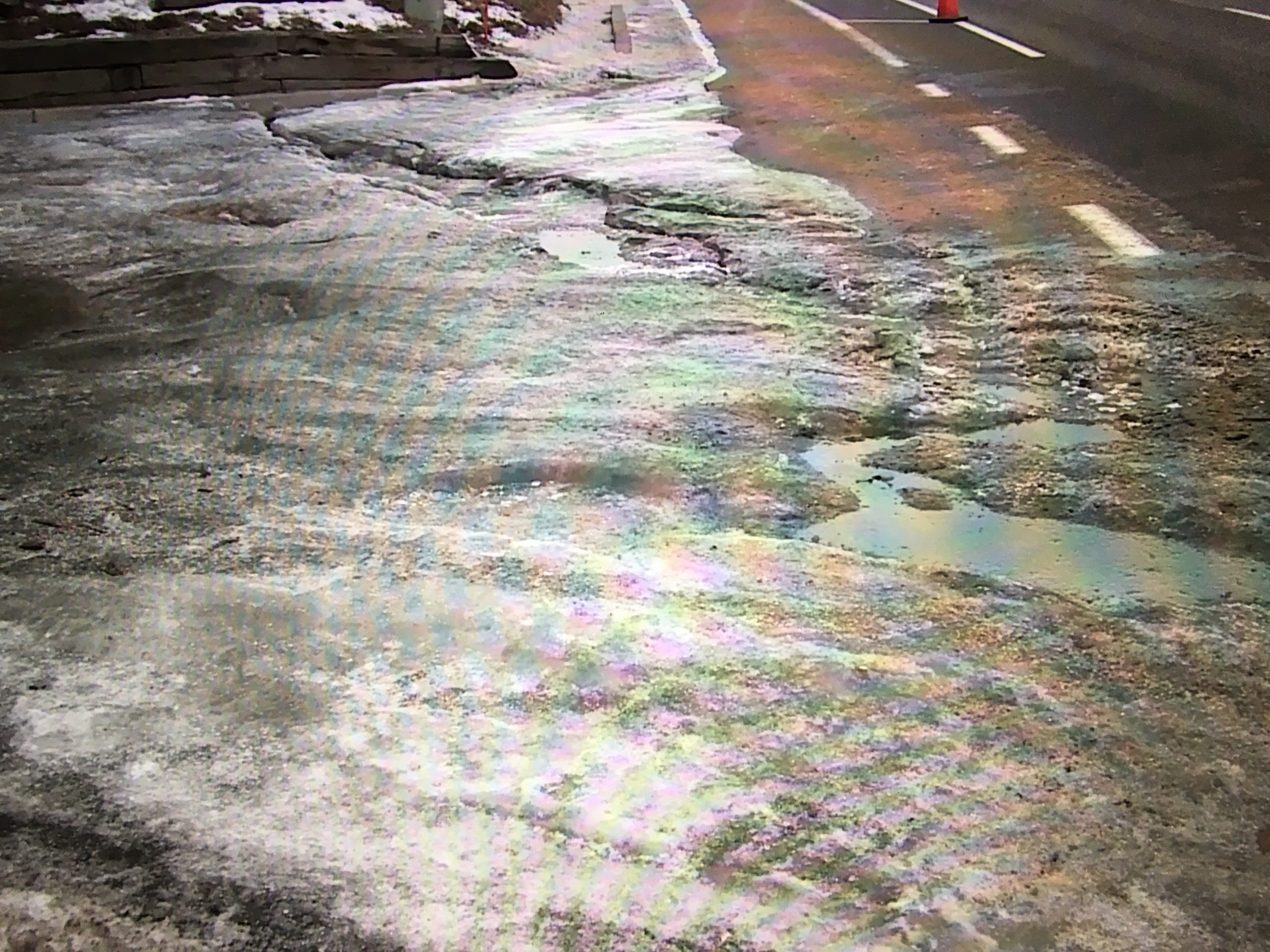 'Unusual' ice layers persist on streets, parking lots in ...