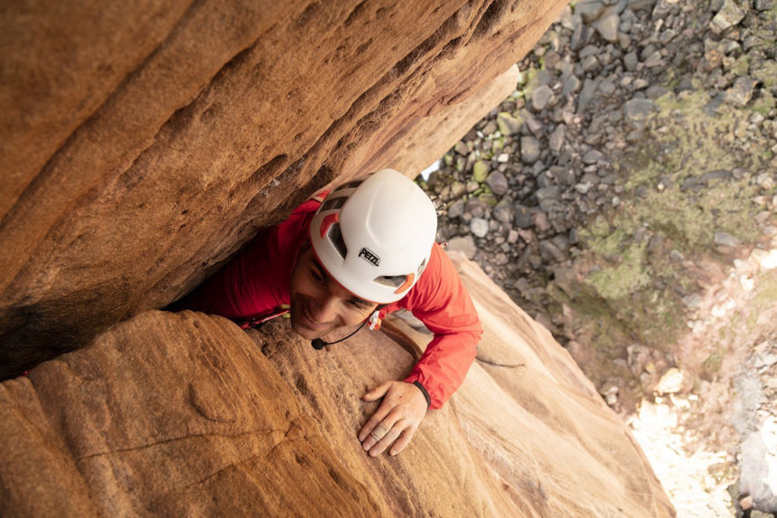 Blind climber Jesse Dufton