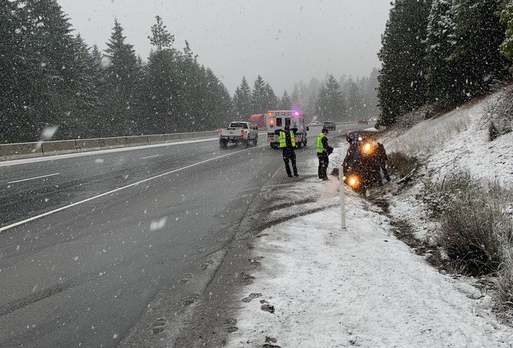 'Bomb cyclone' hits S. Oregon, I5 shut into N. Calif. KTVZ