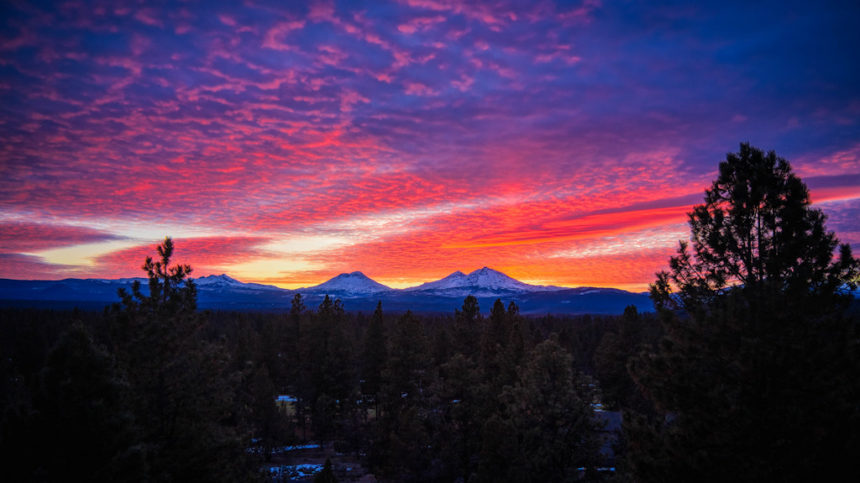 Sisters sunset Al Krause 1227