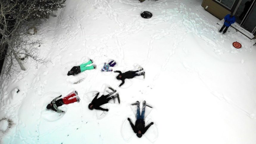Snow angels drone Renee Creighton 1130