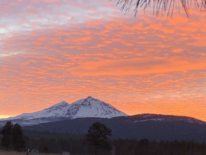 Three Sisters sunset Sue Stafford 1227