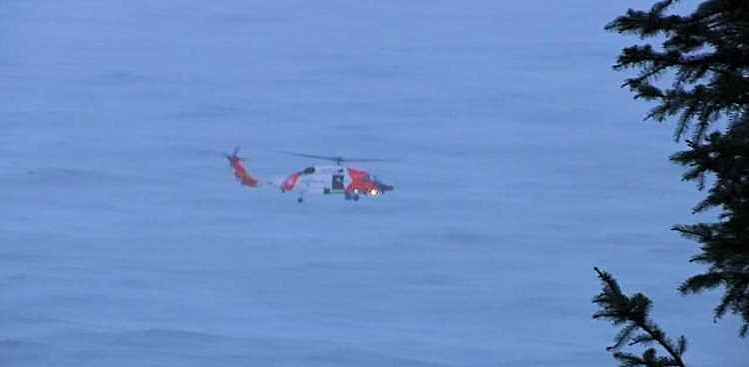 Coast Guard helicopter KPTV